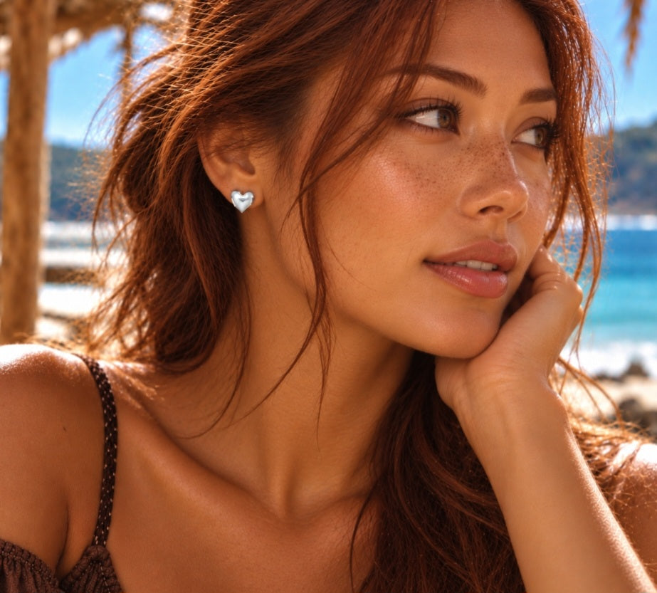 Island Love Earrings — Silver