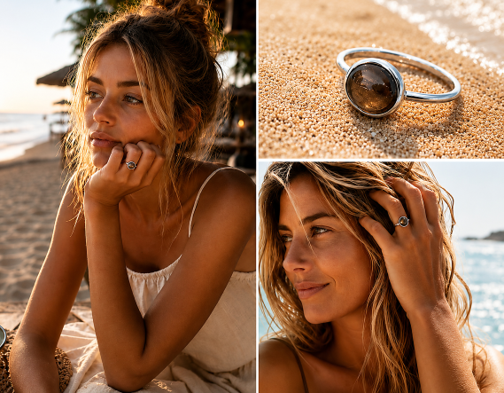 The Island Dream - Coral Garden Mocha collage 8mm